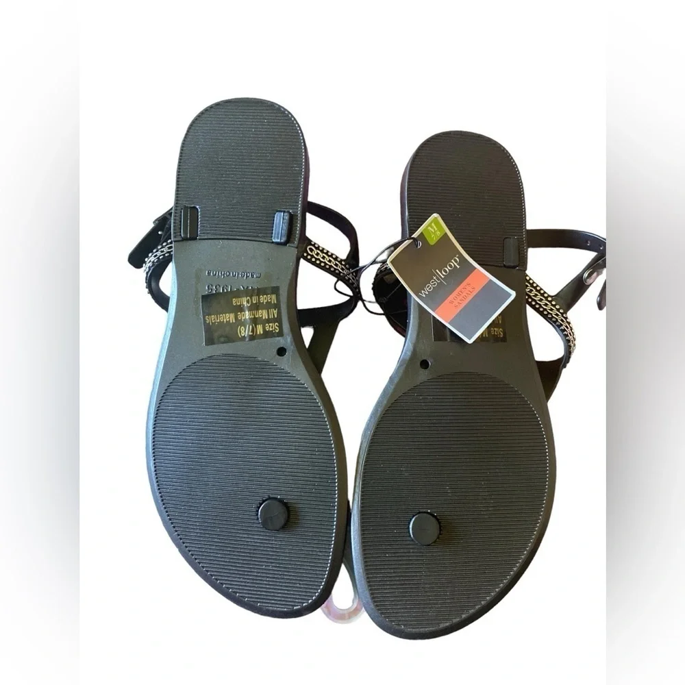 Women’s plastic pool beach sandal size Medium 7/8 new With Tag